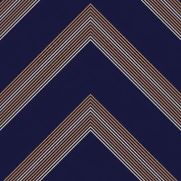 Blue Chevron Diagonal Stripes seamless pattern background Stock Illustration