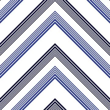 Blue Chevron Diagonal Stripes seamless pattern background Illustrazione stock