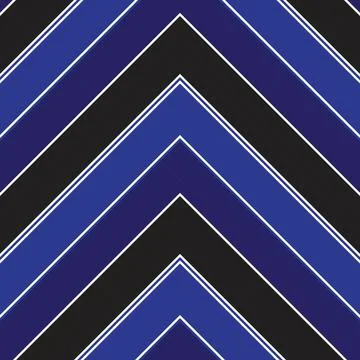 Blue Chevron Diagonal Stripes seamless pattern background Stockillustratie