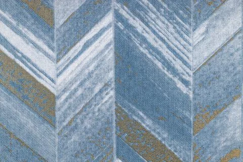 Blue Chevron Herringbone Pattern Background with Textured Stone and Tile Effects Foto stock