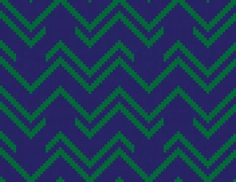 Blue Chevron Seamless Pattern Background 스톡 일러스트