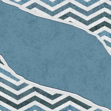 Blue chevron torn background for your message or invitation Stock Illustration