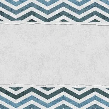 Blue chevron torn background for your message or invitation Stock Illustration
