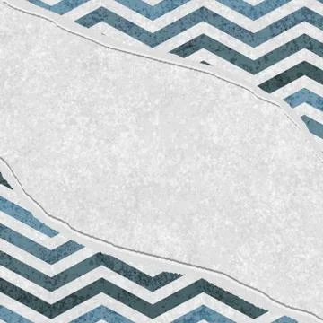 Blue chevron torn background for your message or invitation Stock Illustration