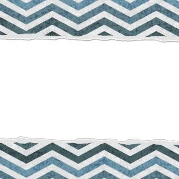 Blue chevron torn background for your message or invitation Stock Illustration