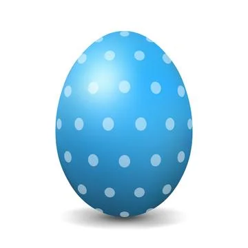 Blue chicken egg for easter Realistic and volumetric egg 스톡 일러스트