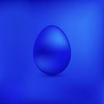 Blue chicken egg Stock Illustration