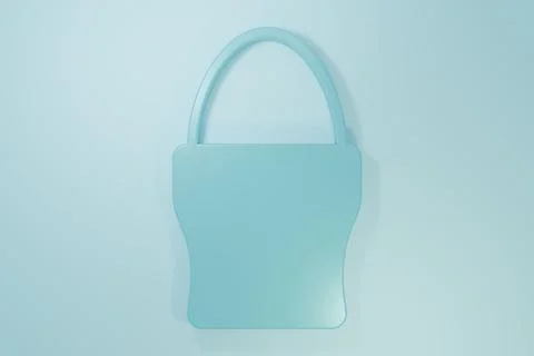Blue Chicken egg on a stand icon isolated on blue background. Minimalism co.. Stock Illustration