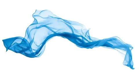 Blue chiffon Stock Photos
