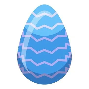 Blue chocolate egg icon isometric vector. Easter broken Stock Illustration