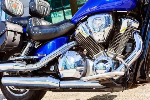 Blue chopper Stock Photos