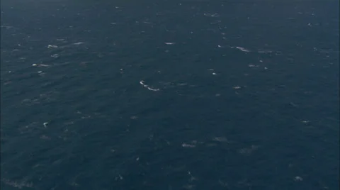 Blue choppy ocean Stock Footage 37306139