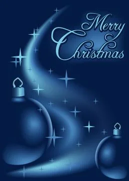 Blue Christmas Abstraction Stock Illustration