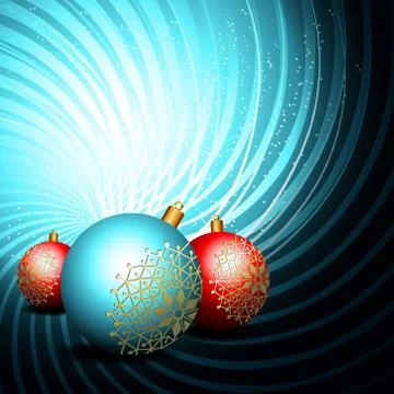 Blue christmas background, eps10 vector illustration Stock Illustration