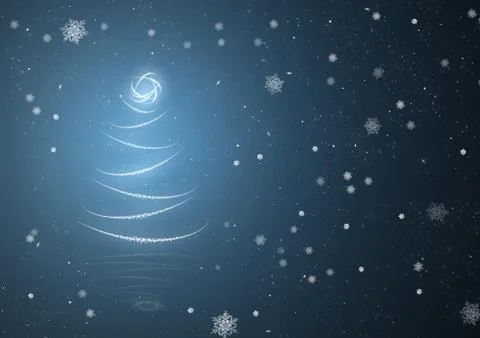 Blue christmas background Stock Illustration