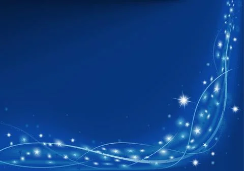 Blue Christmas Background Stock Illustration