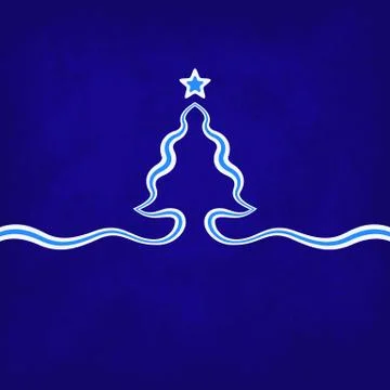Blue christmas background Illustrazione stock