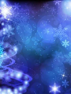 Blue christmas background Stock Illustration