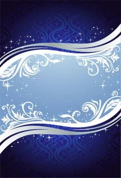 Blue Christmas background Stock Illustration