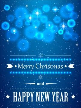 Blue Christmas background Stock Illustration