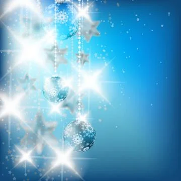 Blue Christmas Background. Stock Illustration