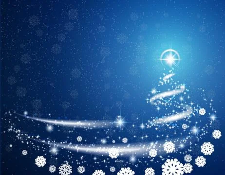 Blue Christmas background Stock Illustration
