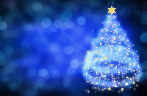 Blue christmas background Stock Illustration