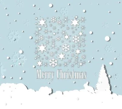 Blue Christmas background Stock Illustration