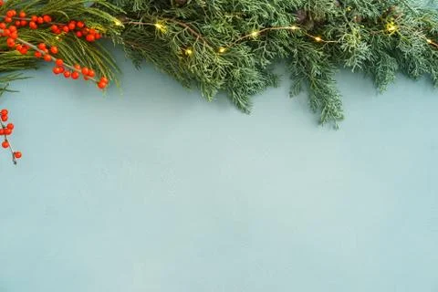 Blue Christmas background Stock Photos