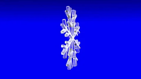 Blue Christmas background with snowflake Stock Footage 58170995