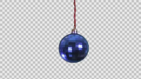 Blue Christmas Ball Stock Footage 58418054