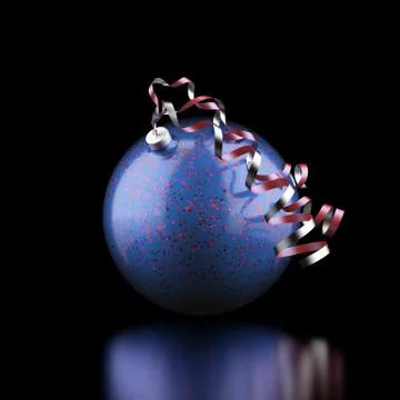 Blue christmas ball イラスト素材