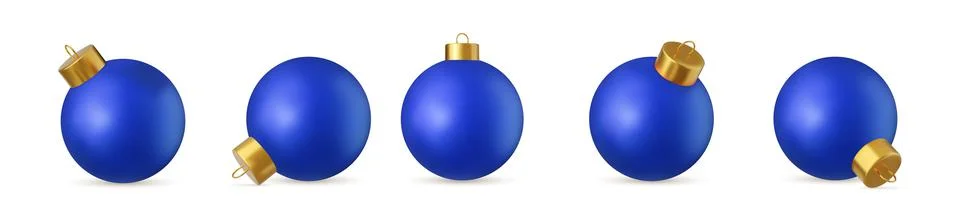 Blue Christmas ball Stock Illustration