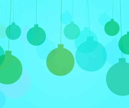 Blue christmas balls background 스톡 일러스트