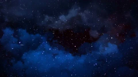 Blue Christmas Cloud Flythrough Background 4K Loop Stock Footage 166414398