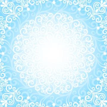 Blue christmas frame Stock Illustration