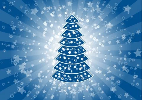 Blue christmas Illustrazione stock
