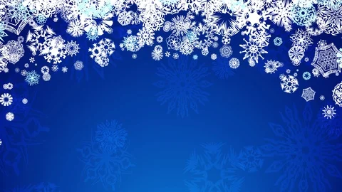 Blue christmas notepad cover with translucent snowflakes in background and small Stock Footage 130070607