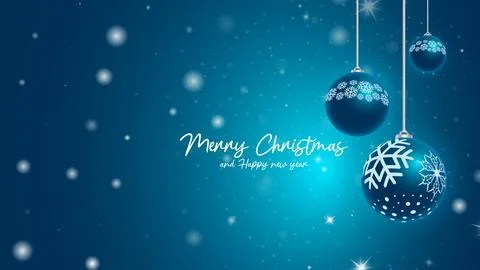 Blue christmas ornament with blue background Stock Illustration