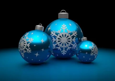 Blue Christmas Rolls Ilustração Stock