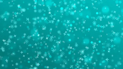 Blue Christmas snow fall animation Stock Footage 258237894