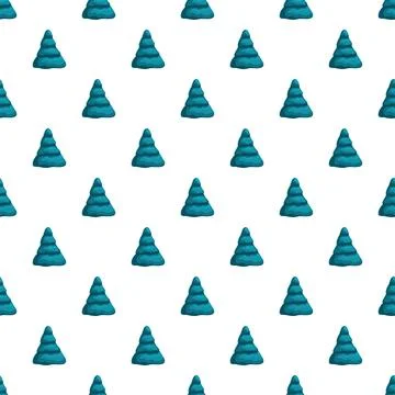 Blue christmas tree pattern creating a festive winter holiday background Illustrazione stock