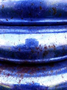 Blue chrome texture Stock Photos