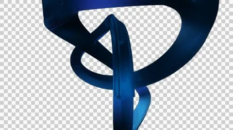 Blue chrystal orbit with alpha Stock-Footage 55366304