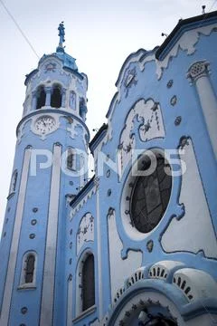Blue Church Bratislava Stock Photos