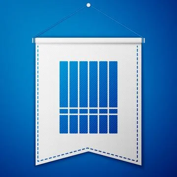 Blue Cigarette icon isolated on blue background. Tobacco sign. Smoking symb.. Stock Illustration