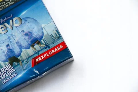 Blue cigarette pack Stock Photos