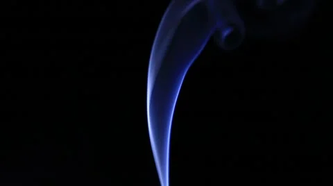Blue cigarette smoke Stock Footage 68506101