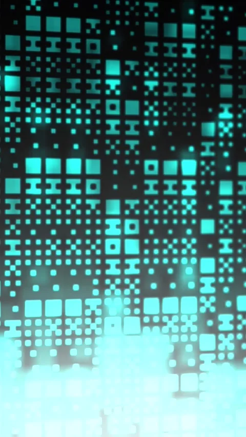 Blue Cinematic Alien of Extraterrestrial Language Computing Concept - Vertic Stock Footage 327828899