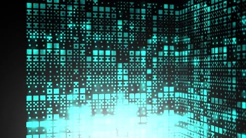 Blue Cinematic Alien of Extraterrestrial Language Computing Concept Stock Footage 327828904